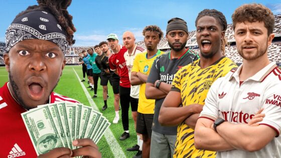 what is SCORE A PENALTY, WIN $500,000 (Youtuber Edition) KSI